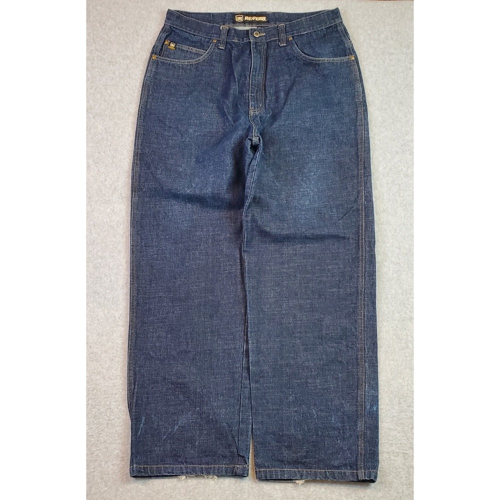 Vintage Reverb Baggy Jeans Tag Size 36x32 Fits 34X31 Skater Grunge Y2K 90s